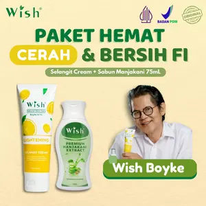 Paket Hemat Cerah Kulit & Bersih Kewanitaan - Wish Selangit+Manjakani 75mL Original Wish Boyke - Feminine Hygiene