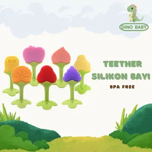 Mainan Teether Gigitan Bayi Bahan Silikon BPA FREE