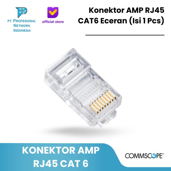 Jual AMP konektor RJ45 CAT6 Commscope Connector RJ 45 Cat 6 Eceran 1 ...