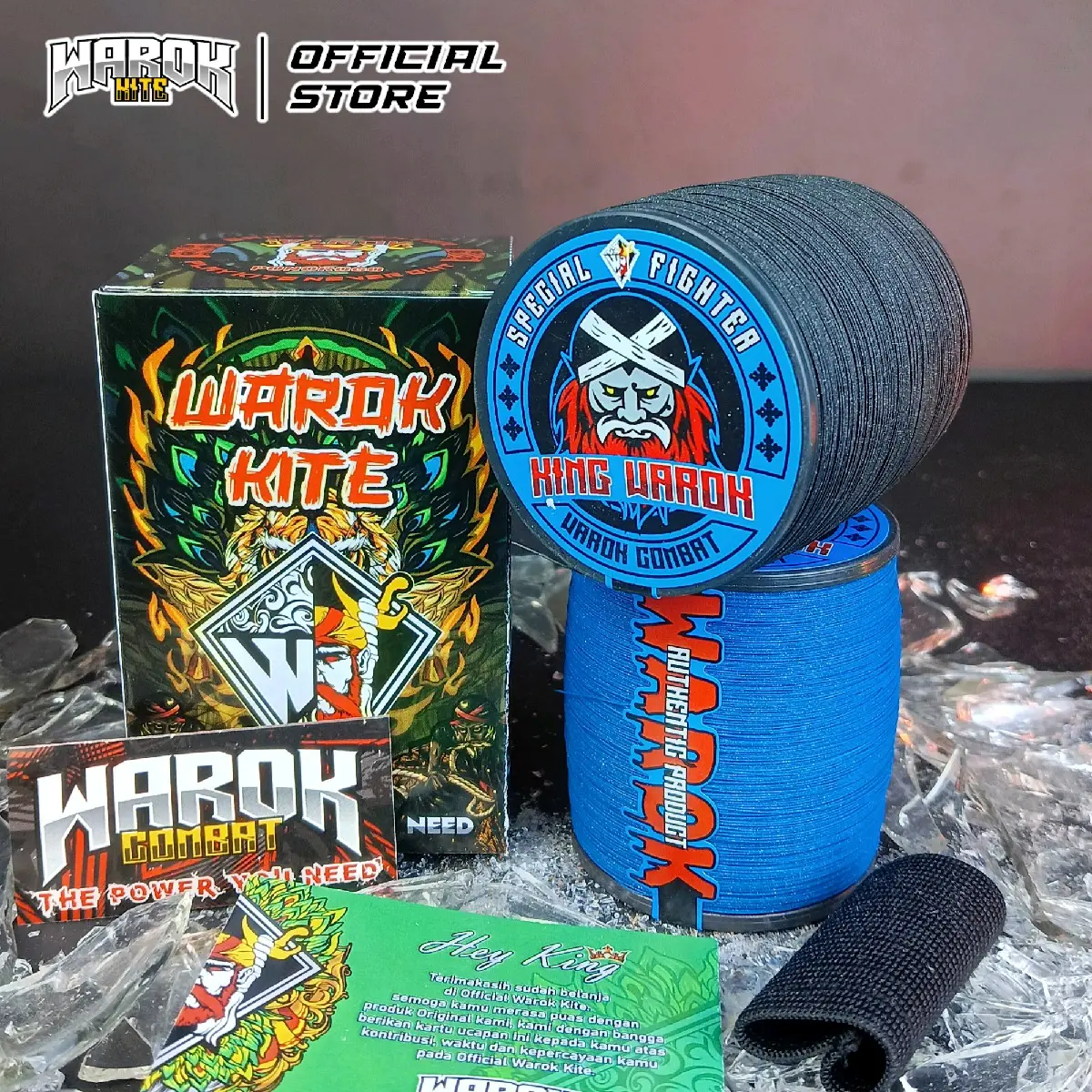 Gelasan Jepret Matot KING WAROK Spesial Fighter Matot Putih 0,22 Kasar ( Tarik & jepret )
