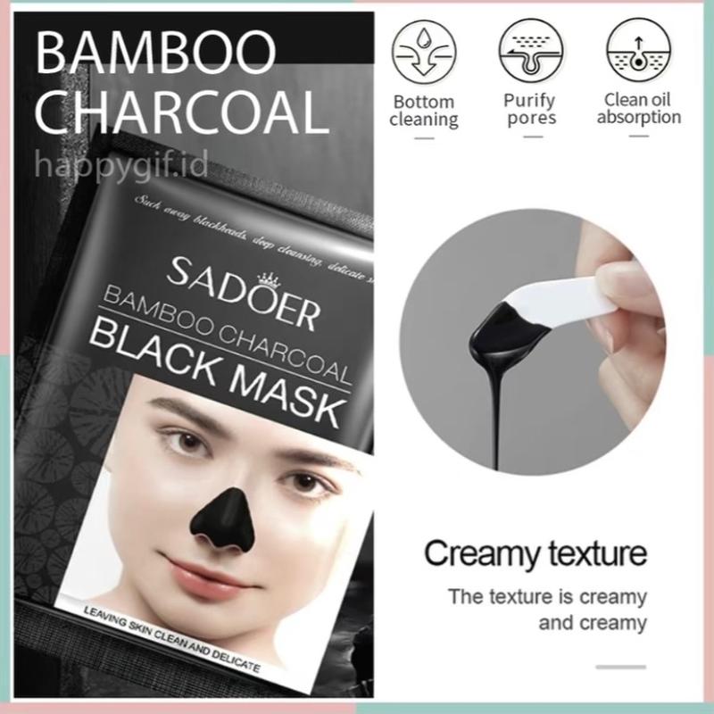 MASKER KOMEDO SADOER BLACK MASK CHARCOAL// MASKER WAJAH 2