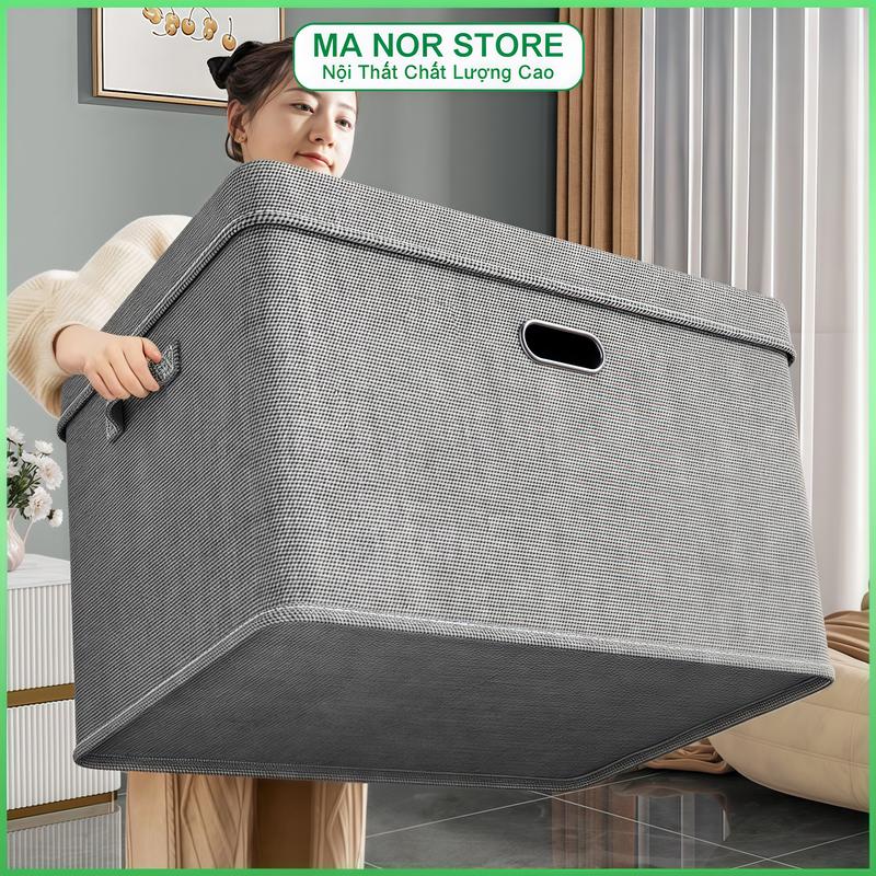  MA NOR Hộp Đựng Quần Áo Có Nắp  38L 45L 81L  - Gấp Gọn Đa Năng Chống Bụi 