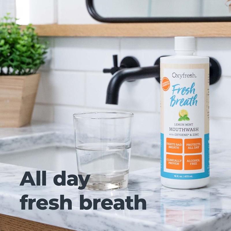 Oxyfresh Fresh Breath Lemon Mint Mouthrinse 89ml 4