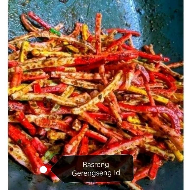 Seblak beton Cikruh daun jeruk 500g cemilan Pedas Food 1