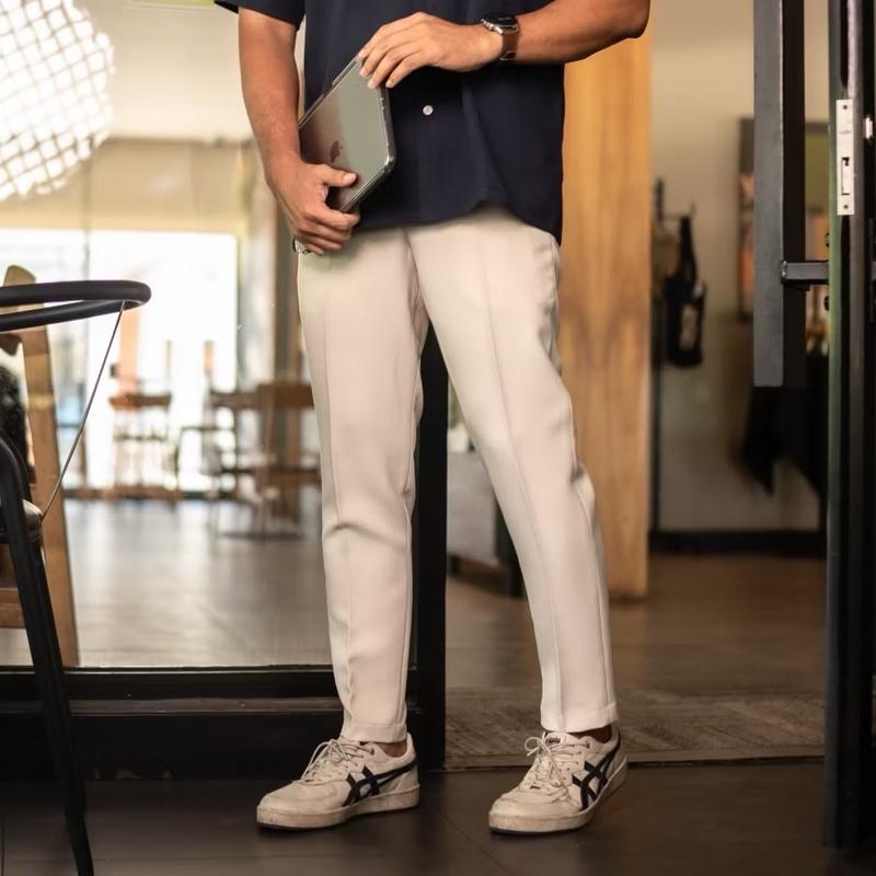 ￼STARLINE Celana Formal Pria Slim Fit / Celana Bahan 0
