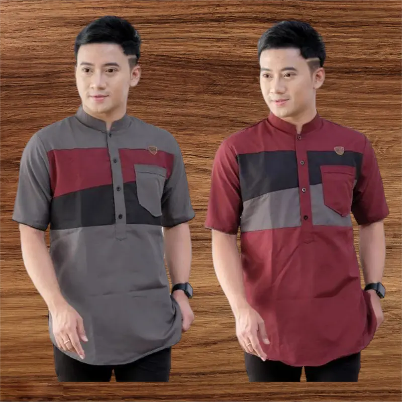50 RIBU DAPAT 2 BAJU KOKO KURTA VIRAL MUSLIM PRIA DEWASA BAHAN FULL KATUN  Pendek 4