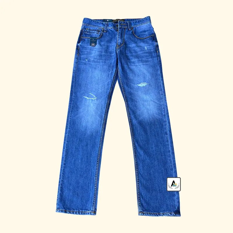 Celana Denim Pria Panjang Sobek Arguweso Casual Retro Jeans 1