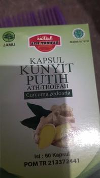 Product Review of Kapsul Ekstrak Kunyit (Kunir) Putih Ath-Thoifah Original BPOM | Herbal Terapi Kanker Tumor Miom Kista Vertigo Dll from m**i 0