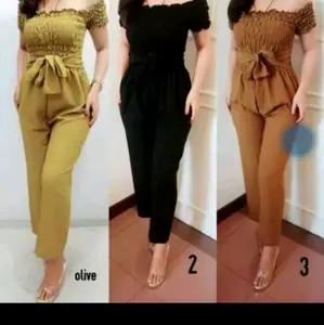 *JAV* Jumpsut Sabrina Pakaian Wanita Terbaru.