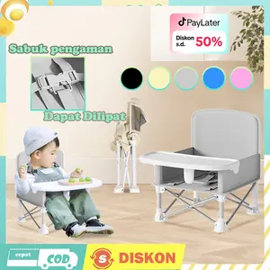 Kursi Makan Bayi / Baby Chair / Kursi lipat bayi Portabel BaBy Grey/Black/Biru/Pink/Khaki 6 Growing Stages booster seat perlengkapan bayi baby  chair camping foldable