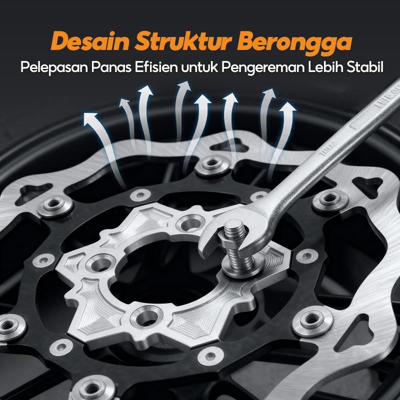 【Pengiriman 24 jam】Piringan Cakram 260mm Disc NPS Floating Lubang 4 Vario 125/150 Mio Sporty Scoopy Beat GENIO Fizr Nmax Aerox DLL Motorcycle
