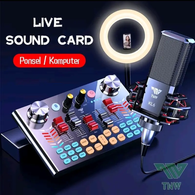 sound card TNWK _v18 sound card oudio live music terbaru Audio Earphone 5
