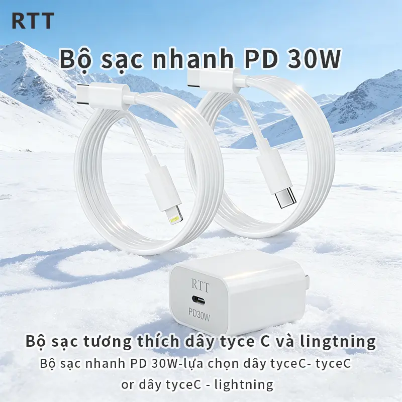 Bộ sạc nhanh 30W cho điện thoại ip,sạc 60p lên 60-80% pin.Cáp sạc ổn định và an toàn cho thiết bị của bạn-sạc nhanh 30w