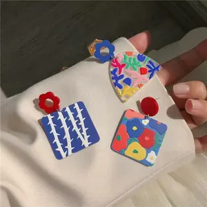 BDS COD Anting Akrilik Anting Tusuk  Elegan Anting Wanita Aksesoris Fashion Perhiasan Wanita E06