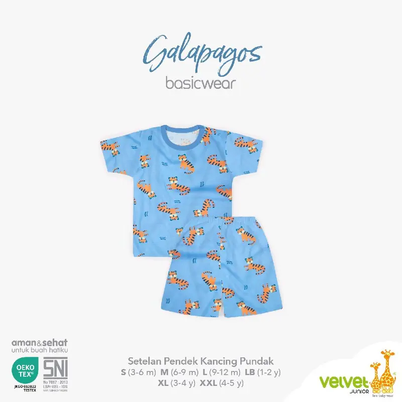 3 SETEL VELVET JUNIOR SETELAN PENDEK KANCING PUNDAK 1