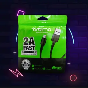 Oraimo Kabel Type C 2A Support Semua HP Tab dengan Colokan Type C Kualitas Terbaik untuk Pengisian dan Transfer Data - Cable