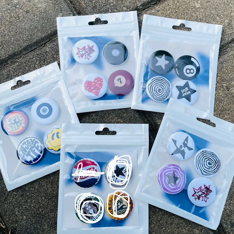 PIN BACK PACK / PIN BOTTON 1 PACK / PIN UNTUK TAS / PIN ASTETIC