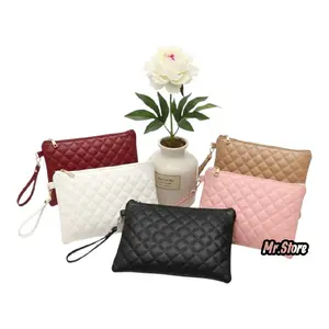 Mr.Store Tas Tangan Wanita Clutch Bordir Serbaguna Dompet Wanita dengan Desain Elegan dan Fungsi Multifungsi