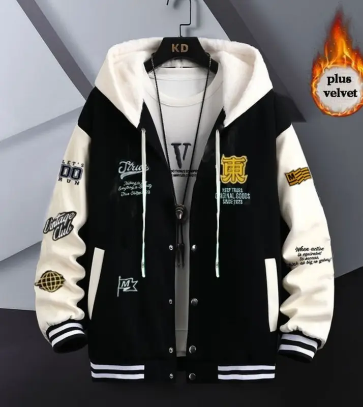 JAKET HOODIE VARSITY BASEBALL FULL BORDIR BAHAN TEBAL GRAMASI 280 GSM PRIA WANITA 1