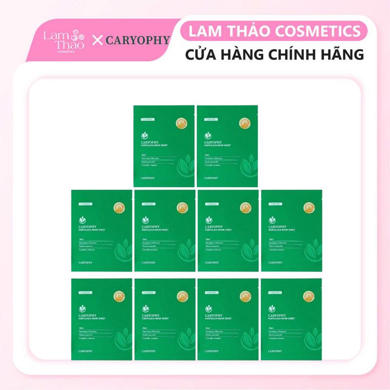 Combo 10 Mặt Nạ Caryophy Portulaca Mask Sheet