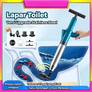 【COD】Upgraded Pompa Kloset Anti Mampet Alat Pendorong Saluran WC Toilet Tersumbat Plunger Pompa Anti Sumbat