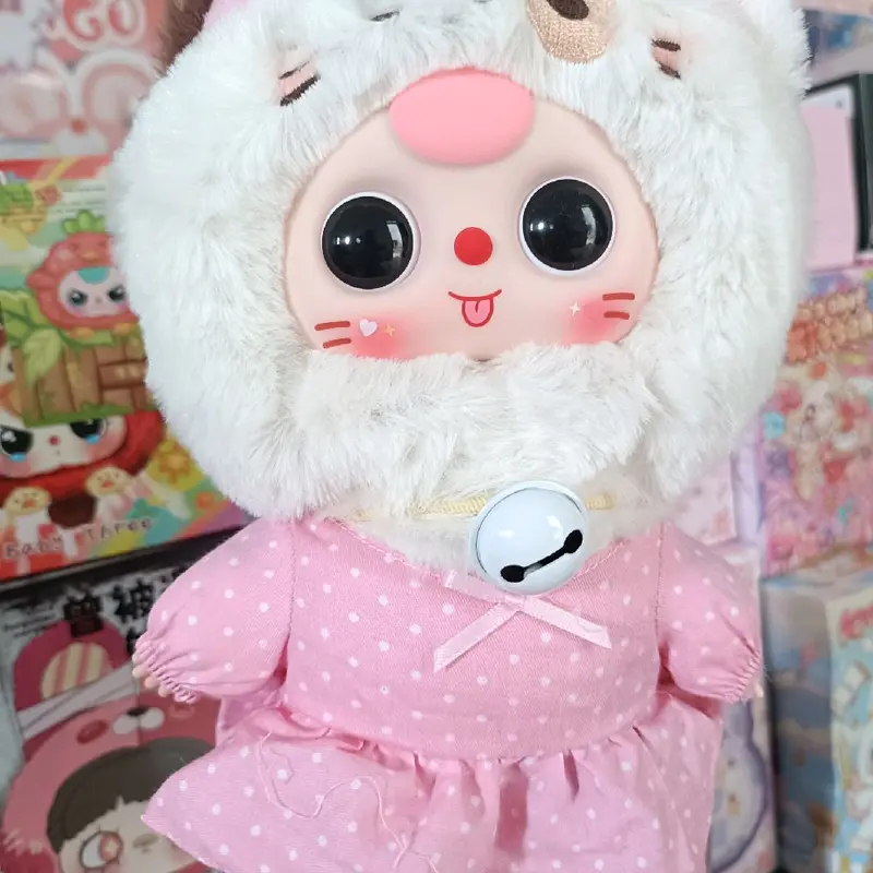 boneka baby three big head bunny mata air/nommi/lily rabbit/lucky cat Zipper/secret big head/sun go kong/diudiu/anya/macaron 6