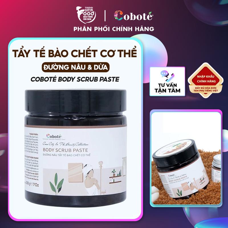Tẩy Tế Bào Chết Cơ Thể Đường Nâu Sạch Mịn COBOTÉ Body Scrub Paste |…