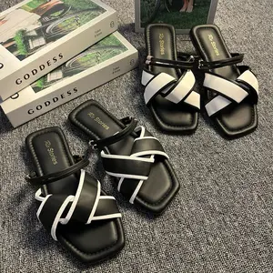 sandal wanita SASKIYA teplek platfrom TRENDY