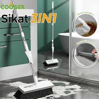 Gambar [ LIVE Exclusive ] freemirxCOOGER Sikat WC Kamar Mandi 3IN1 Brush Gagang Alat Wiper Pembersih Lantai Dengan Scraper & Wiper Multifungsi untuk Membersihkan Sudut Dan Kaca Silikon Bergaris Durable Kitchen Bristle Tebal Kokoh Warna Putih - Putih dari COOGER Indonesia Kab. Bekasi 1 Tokopedia