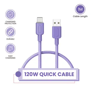 Kabel USB Fast Charging Kabel Type C Kabel Data Lightning 120W Quick Cable