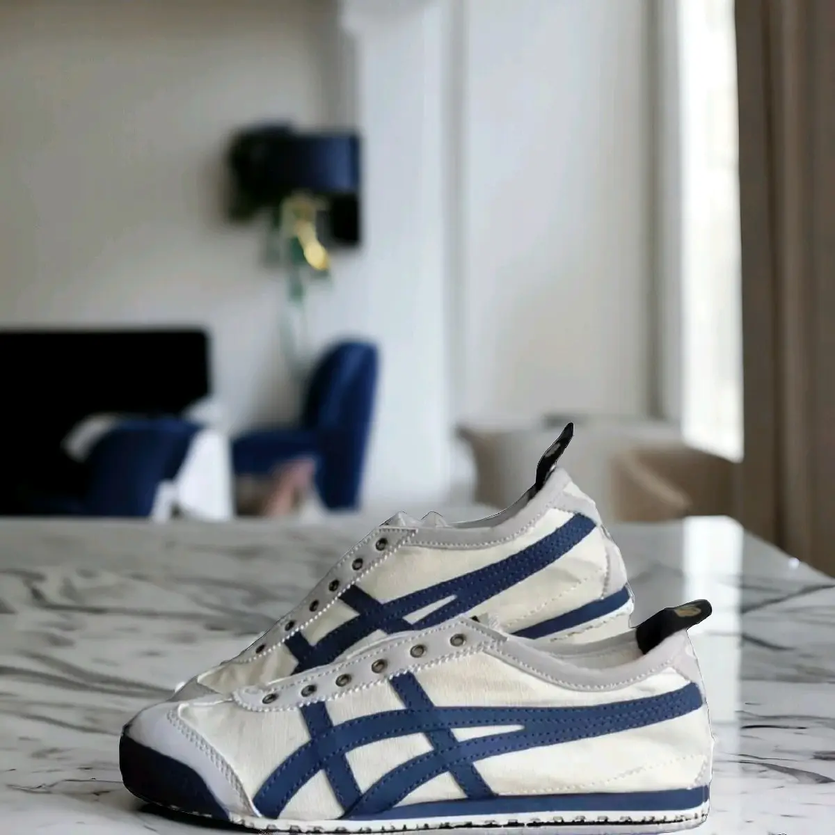 Promo Sepatu Onit Tiger Sepatu Slip On Pria dan Wanita INK MADE IN INDO Free Box, kaos kaki & Paperbag