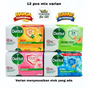 Dettol Sabun Dettol 12 Pcs Mix Varian 60 Gram Harga Termurah Mandi Soap