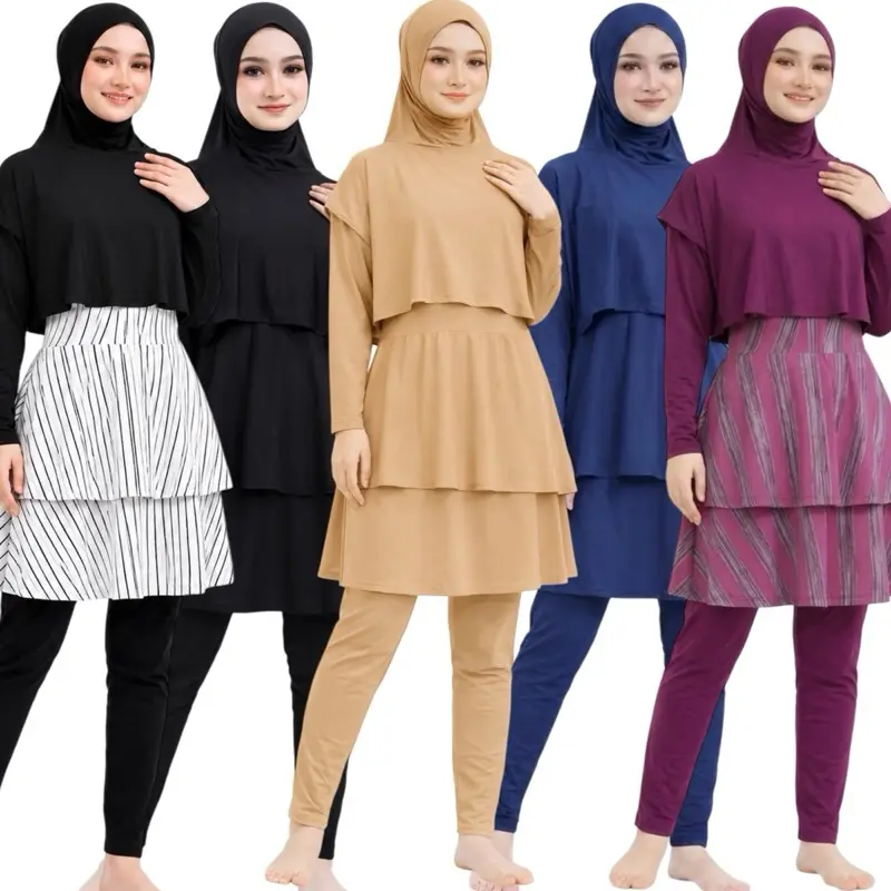 ZAWA Stella Muslimah Swimwear - Baju Renang Muslimah Hijab Syari Sporty Remaja Perempuan