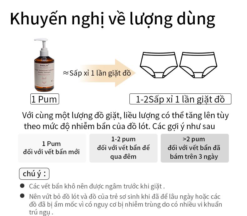 Product Introduction of [MUA 2 TẶNG 2 ] 2 CHAI Nước giặt đồ lót SAIGLEI hương hoa hồng 300ml , diệt khuẩn, diệt mạt 99.9%, làm sạch vết bẩn TẶNG 2 gói (20 viên) viên giặt quần áo SAIGLEI hương Pineapple Lily 8