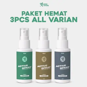 PAKET HEMAT 3PCS PARFUM SEPATU / HELM / TAS DLL  ACTIVE SPRAY PENGHILANG BAU 100 ML