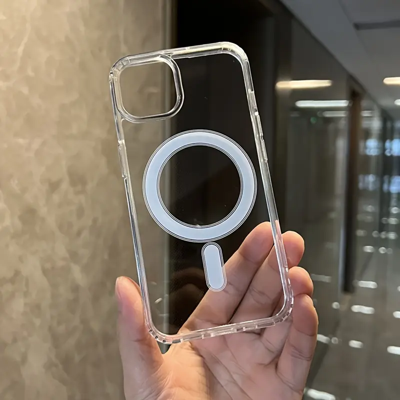 Wireless charging is a must! Magnetic clear phone case for iPhone 16 15 14 13 12 11 Pro MAX Mini XR X XS Plus, barrier-free protection and charging