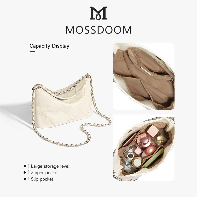 MOSSDOOM Tas Selempang Wanita Zeta Bag Fashion Tas Underarm Bag Tali Rantai 8