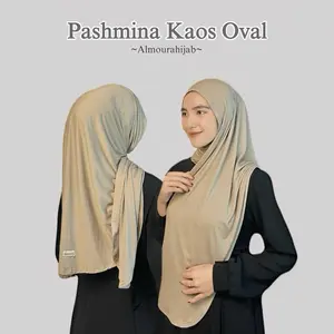 Almoura Pashmina Oval airflow Stretchy flowly Ringan Syal
