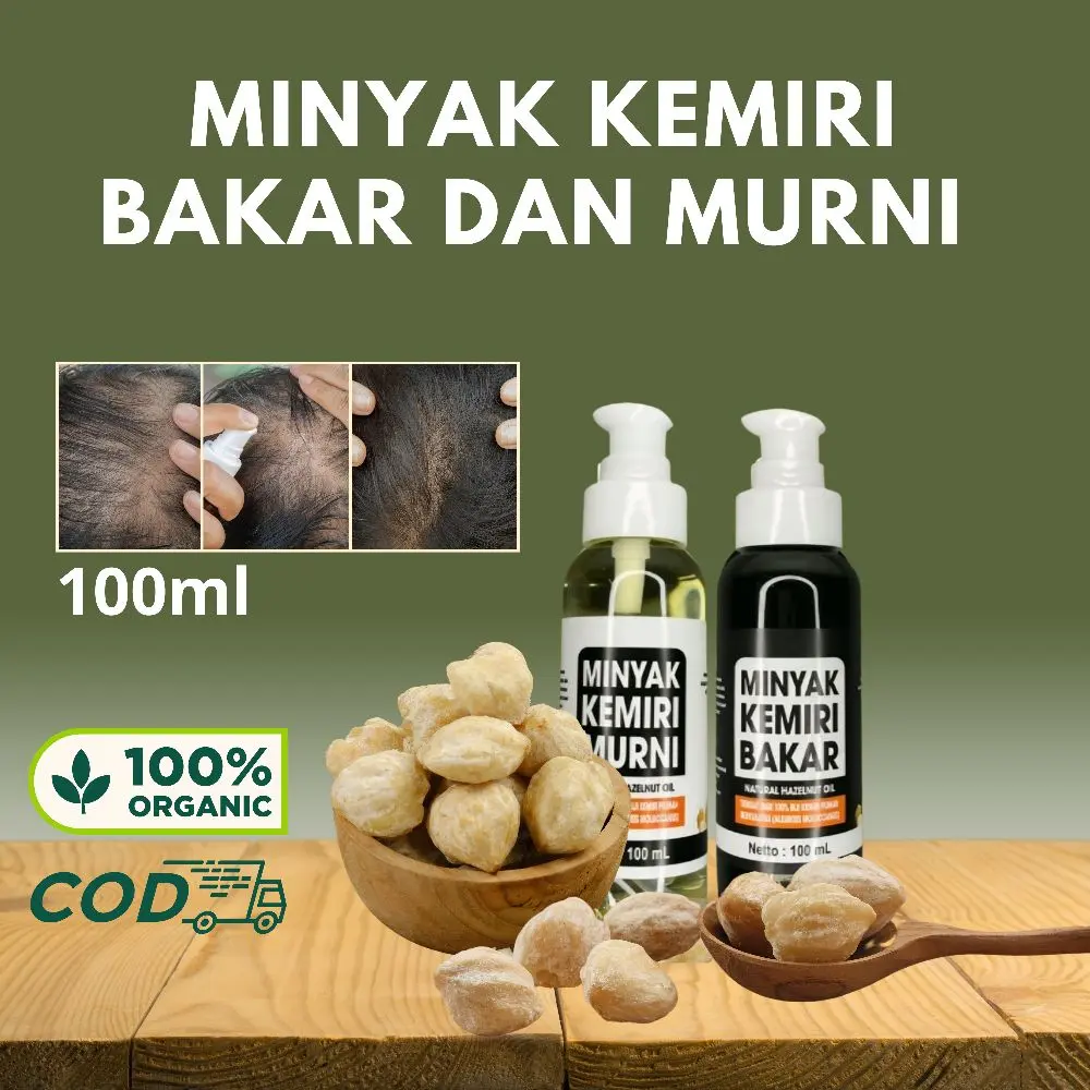 MINYAK KEMIRI BAKAR DAN MURNI 100% NATURAL DAN ORGANIK - 100ML