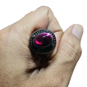 Batu Cincin Kecubung Wulung Ring Hitam Mewah Dan Menawan Batu Unik Berwarna Hitam Bila Kena Sinar Warna nya menjadi Ungu