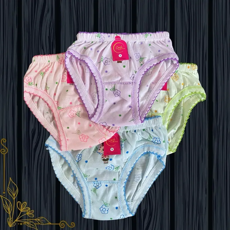 (12 Pcs) Celana Dalam Anak Perempuan Carla CD Motif sablon