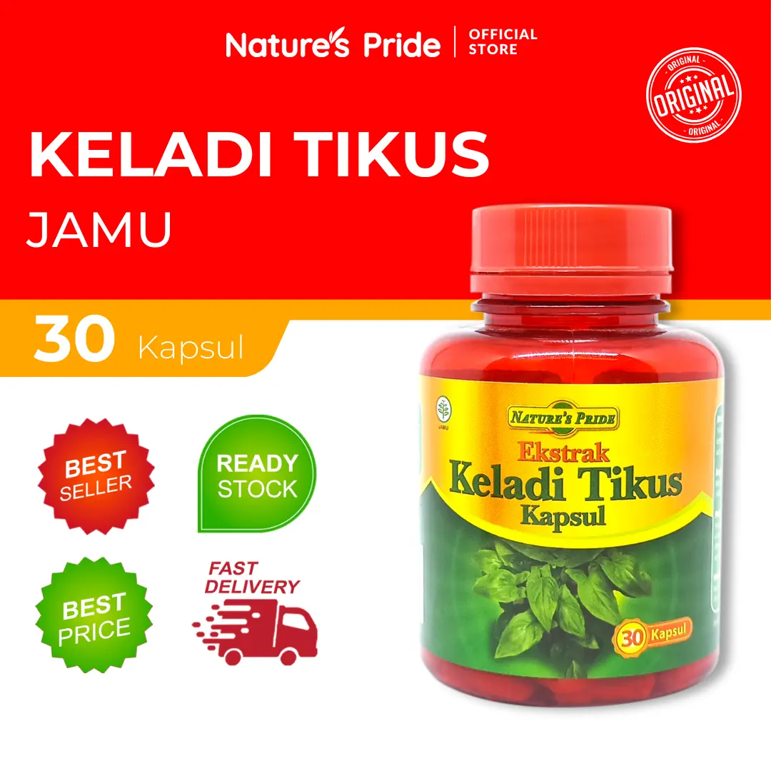 NATURE'S PRIDE EKSTRAK KELADI TIKUS ISI 30 KAPSUL