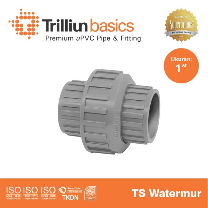 Gambar Fitting Pipa uPVC Trilliunbasics TS Watermur 1" Inch dari Trilliun Kab. Pasuruan Tokopedia