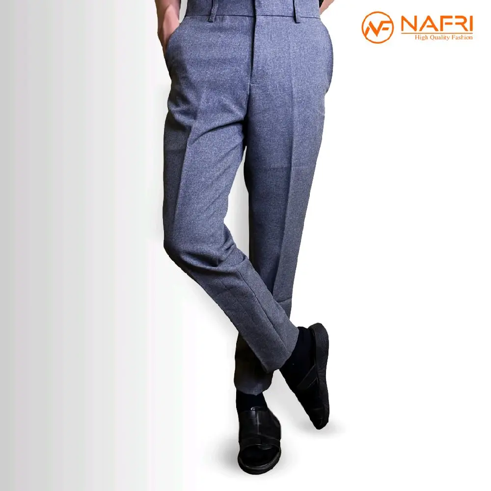 CELANA SLIMFIT SEMIWOL PREMIUM Formal pria Panjang Kantor