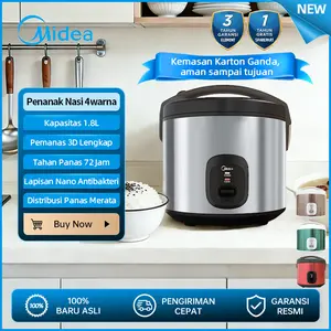 Midea Rice Cooker 1.8L Penanak Nasi  3D Heating Anti Lengket 4warna MB-YJ5030ID