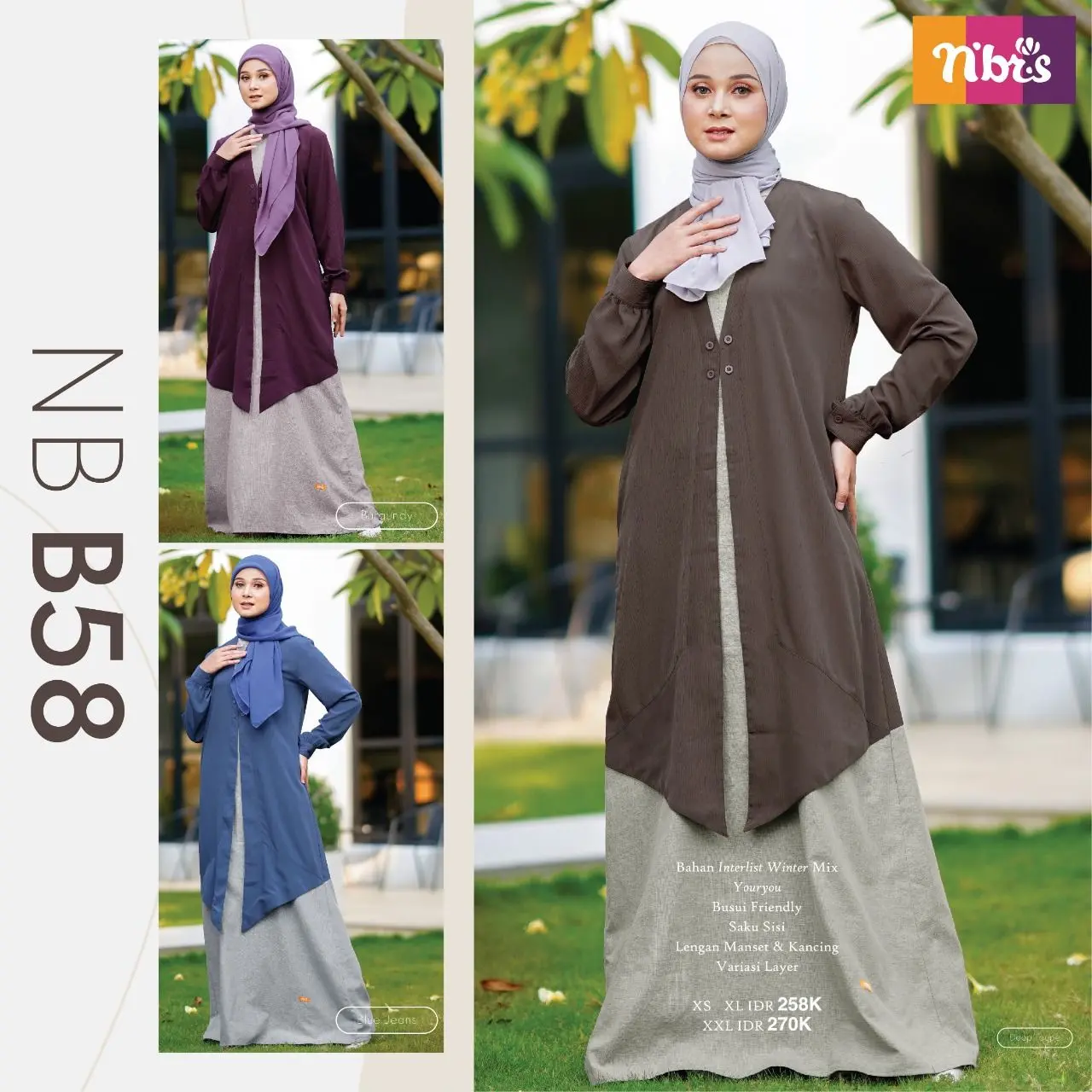 BAJU GAMIS DEWASA CUCI GUDANG NBRS RANDOM 2  NB B58 NB B61 NB B67 NB B25