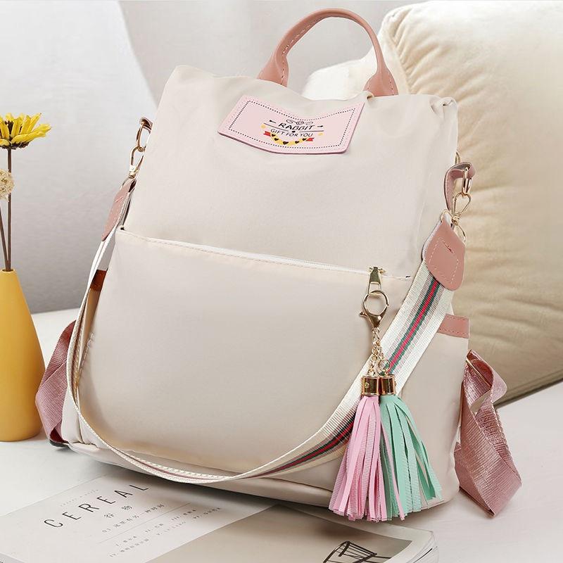 Ba lô nylon chống thấm nước dung tích lớn dành cho nữ, phù hợp đi học và sinh…