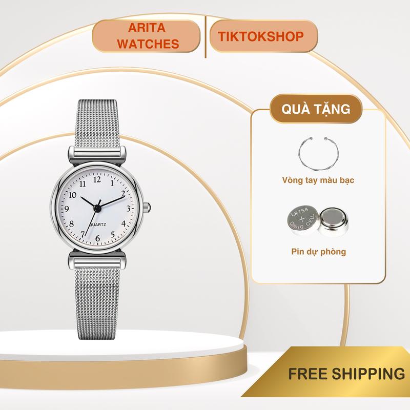 Đồng Hồ MONO Nữ Kiểu Hàn Quốc Dây Kim Loại  Arita Watches Phù Hợp Phong Cách Basic Năng Động