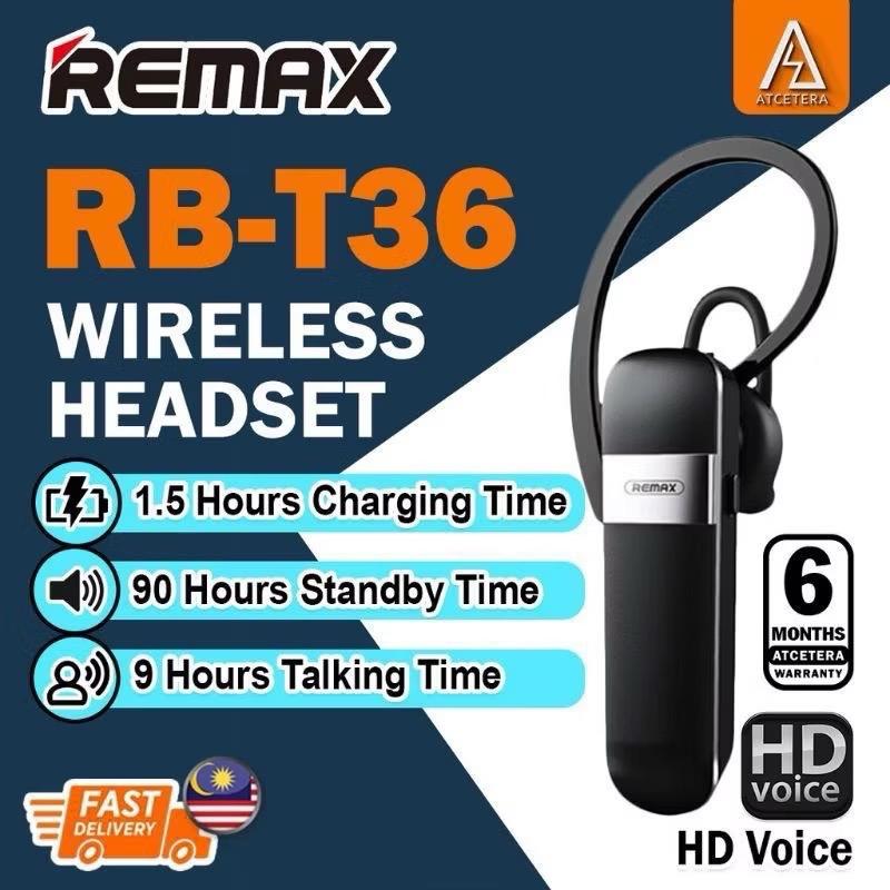 Remax Original RB-T36 Bluetooth Wireless Headset Handsfree Ready ...