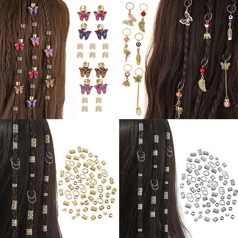 vòng tóc Dreadlock cuff clip có thể điều chỉnh sợi tóc chăn hạt tròn bẩn thỉu…
